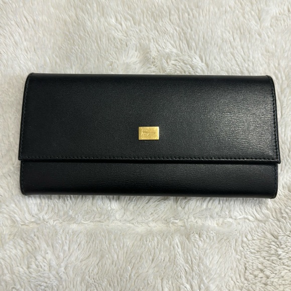SALVATORE FERRAGAMO BLACK WALLET - Picture 1 of 6